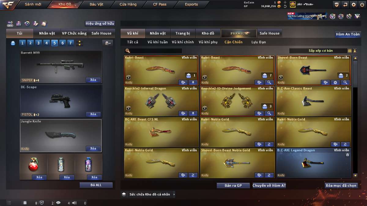 shop acc cf uy tin gia re